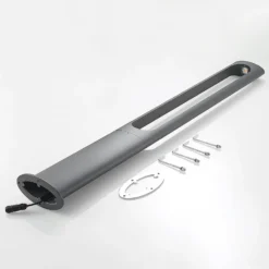 Lucande LED-Außenleuchte Dovino, 150 cm, dunkelgrau, IP65