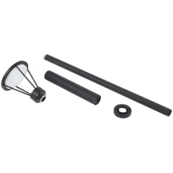 Lucande LED-Außenleuchte Elario, 222 cm, schwarz, Aluminium