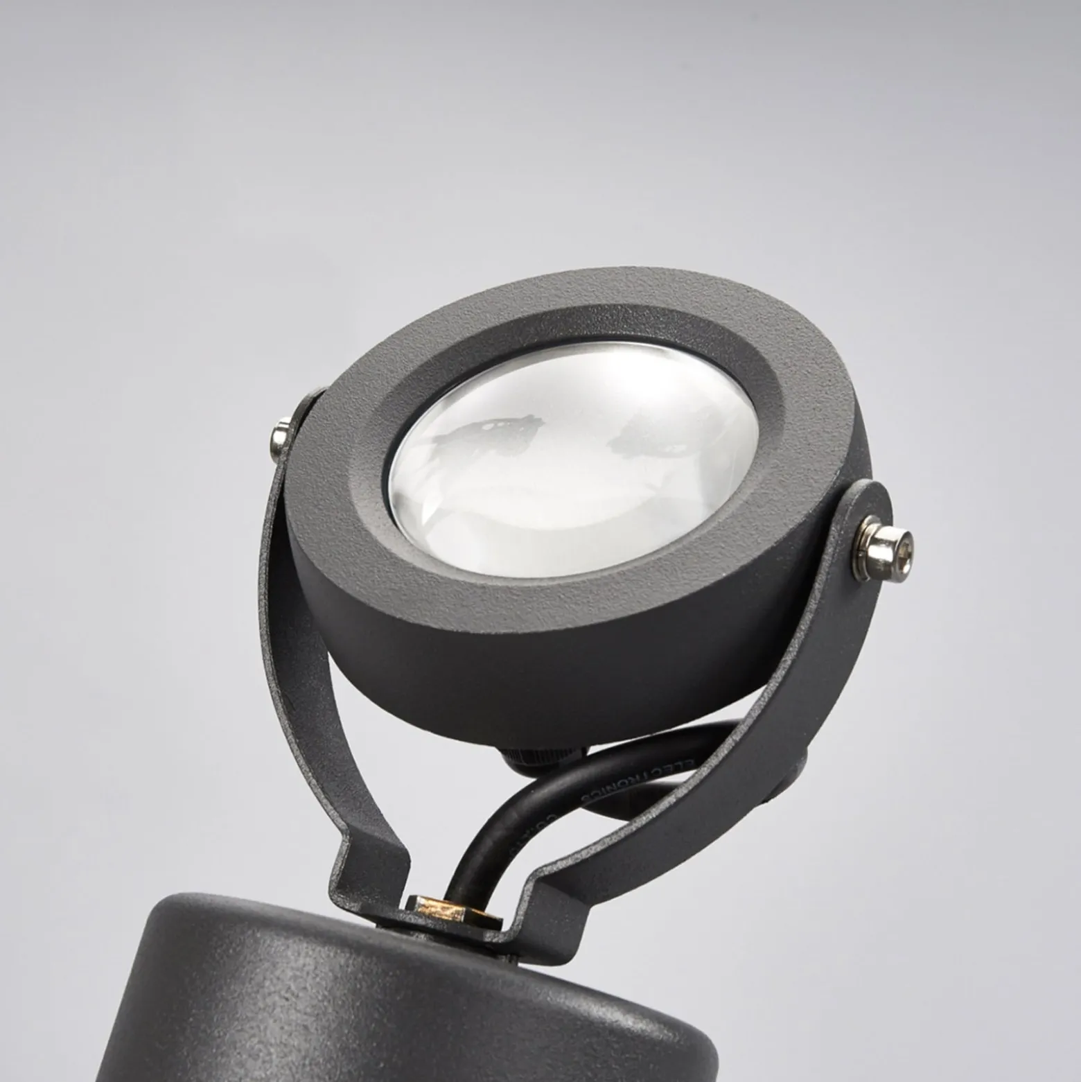 Lucande LED-Außenstrahler Gavin, 33 cm, anthrazit, Aluminium