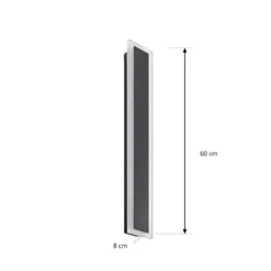 Lucande LED-Außenwandlampe Ilora, schwarz, 60 cm, CCT, IP65