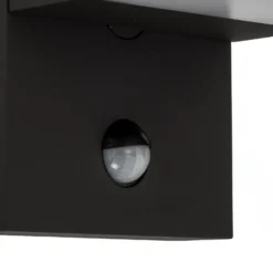 Lucande LED-Außenwandlampe Silvan, anthrazit, Sensor, IP54
