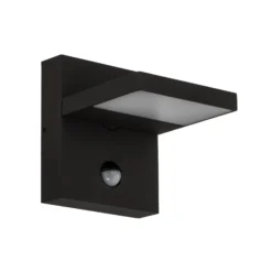 Lucande LED-Außenwandlampe Silvan, anthrazit, Sensor, IP54