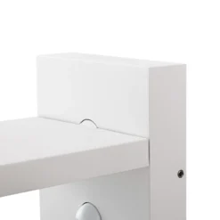 Lucande LED-Außenwandlampe Silvan, weiß, Sensor, IP54, 16cm