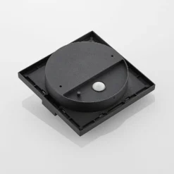 Lucande LED-Außenwandleuchte Gylfi, 20 cm, schwarz, Sensor