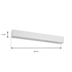 Lucande LED-Außenwandleuchte Lengo, 50cm, weiß, down, 3000K