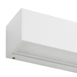 Lucande LED-Außenwandleuchte Lengo, 50cm, weiß, down, 3000K
