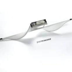 Lucande LED-Deckenlampe Edano, 122 cm, weiß, Textil, dimmbar