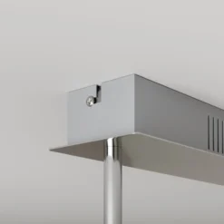 Lucande LED-Deckenlampe Edano, 122 cm, weiß, Textil, dimmbar