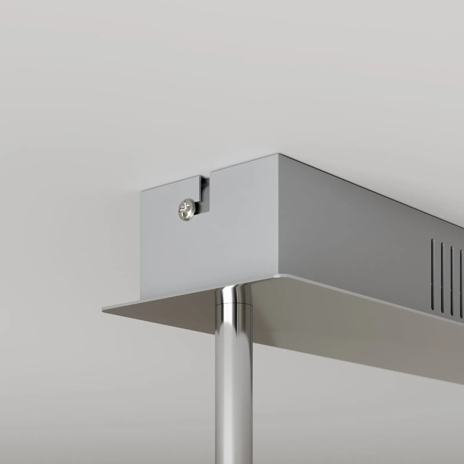 Lucande LED-Deckenlampe Edano, 122 cm, weiß, Textil, dimmbar
