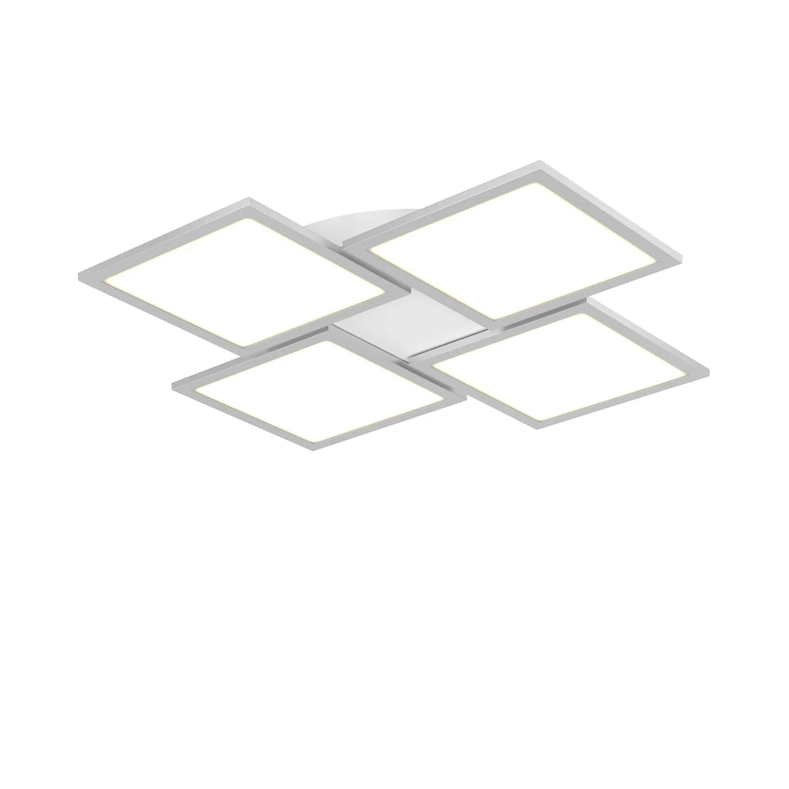 Lucande LED-Deckenlampe Ilira, 4-flg., silber, CCT, dimmbar