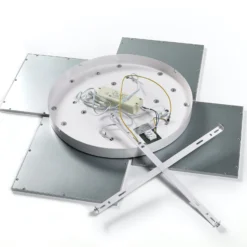 Lucande LED-Deckenlampe Ilira, 4-flg., silber, CCT, dimmbar