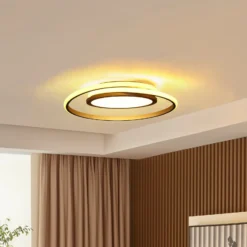 Lucande LED-Deckenlampe Noud, 49 cm, silber, Alu, dimmbar