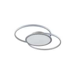 Lucande LED-Deckenlampe Senne, CCT, silber, Metall