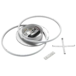 Lucande LED-Deckenlampe Senne, CCT, silber, Metall