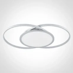 Lucande LED-Deckenlampe Senne, CCT, silber, Metall
