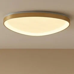 Lucande LED-Deckenleuchte Asken, 61 cm, gold, CCT, dimmbar