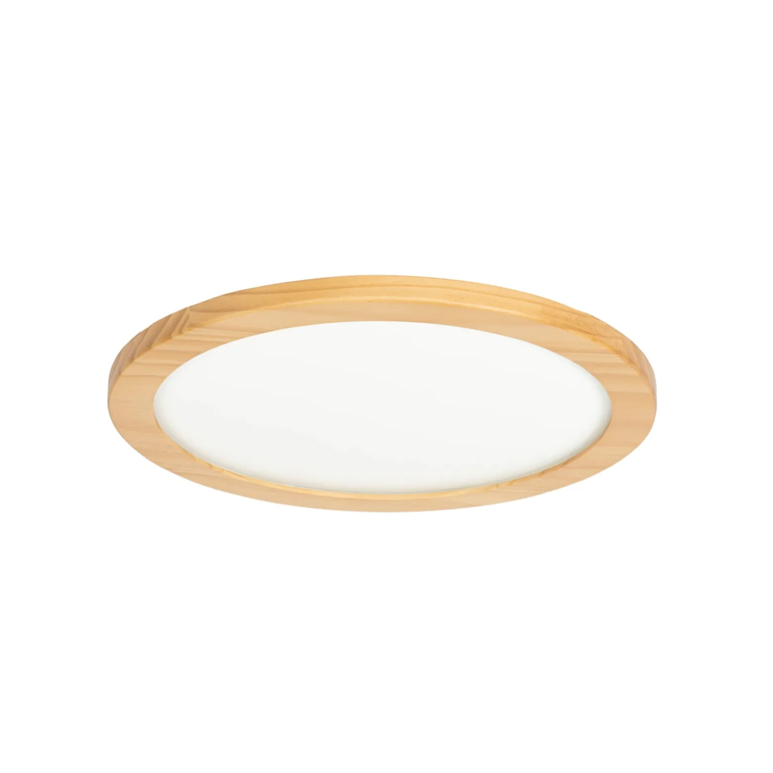 Lucande LED-Deckenleuchte Joren, Ø 38 cm, Holz, CCT, Remote
