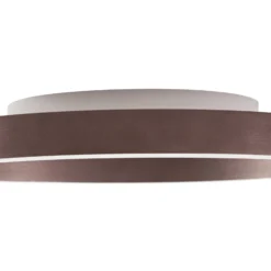 Lucande LED-Deckenleuchte Rotundo, Ø 40 cm, braun, dimmbar