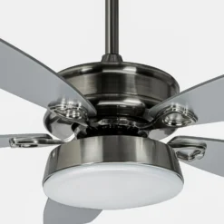 Lucande LED-Deckenventilator Kuvio, DC, leise, Ø 120 cm, CCT
