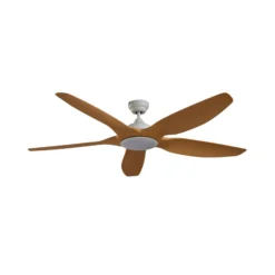Lucande LED-Deckenventilator Omendo, weiß, DC, leise, CCT