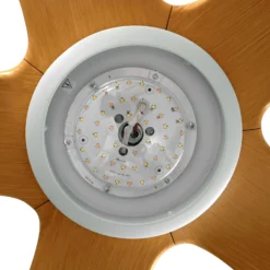 Lucande LED-Deckenventilator Omendo, weiß, DC, leise, CCT