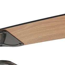 Lucande LED-Deckenventilator Tedric, schwarz, leise, 133 cm