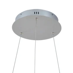 Lucande LED-Hängeleuchte Yonam, Ø 60 cm, 1-flg., alu, CCT