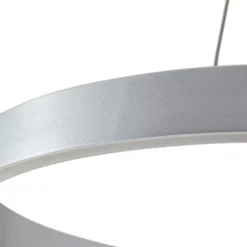 Lucande LED-Hängeleuchte Yonam, Ø 60 cm, 1-flg., alu, CCT