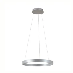 Lucande LED-Hängeleuchte Yonam, Ø 60 cm, 1-flg., alu, CCT