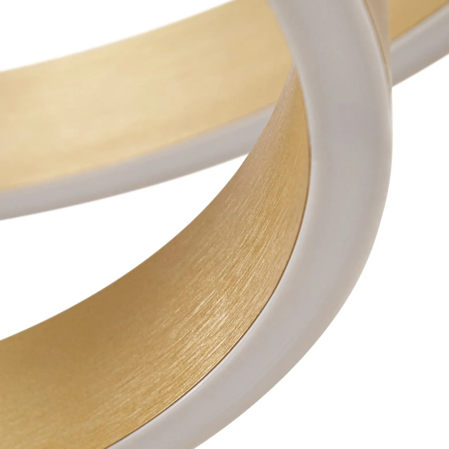 Lucande LED-Hängeleuchte Yonam, Ø 60 cm, 2-flg., gold, CCT