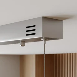 Lucande LED-Pendellampe Lyani, 85 cm, 2-flg., chrom, dimmbar