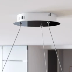 Lucande LED-Pendelleuchte Lyani, 80 cm, chrom, dimmbar