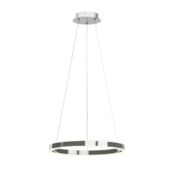 Lucande LED-Pendelleuchte Lyani, Ø 50 cm, chrom, dimmbar