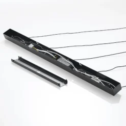 Lucande LED-Pendelleuchte Stoika, 88 cm, 5-flg., Metall