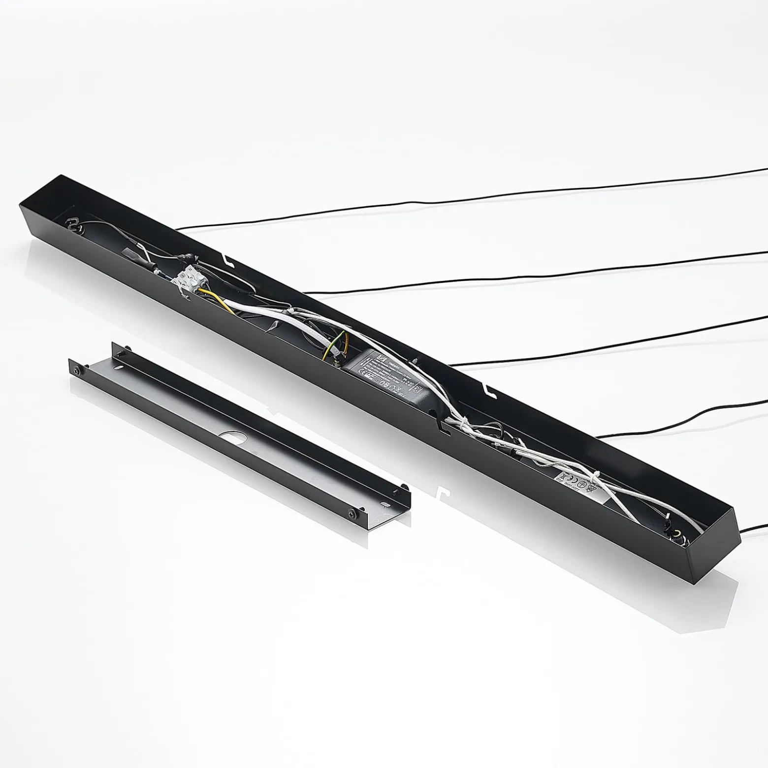 Lucande LED-Pendelleuchte Stoika, 88 cm, 5-flg., Metall