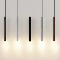 Lucande LED-Pendelleuchte Stoika, 88 cm, 5-flg., Metall