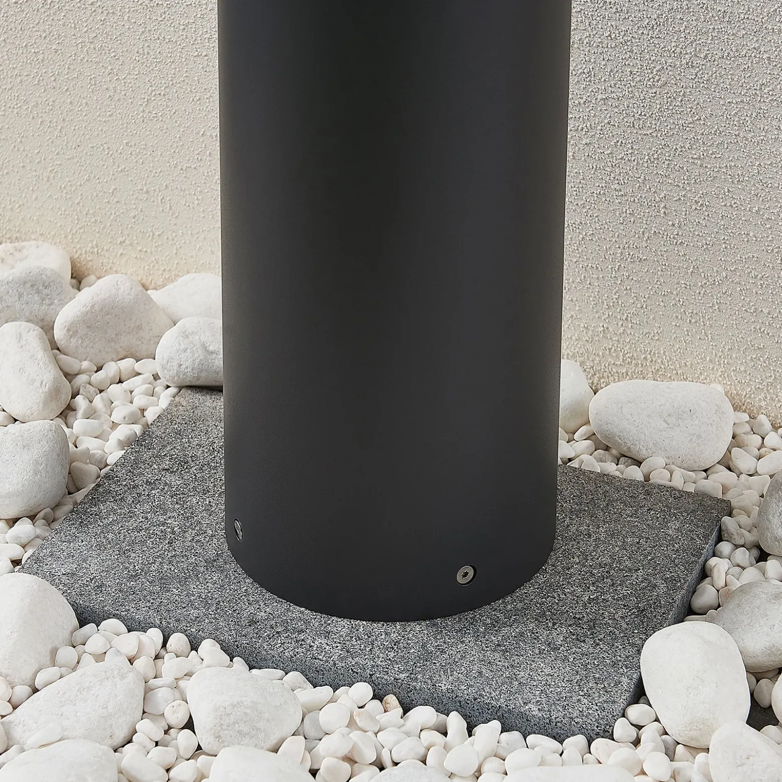 Lucande LED-Pollerlampe Darja, anthrazit, Metall, 100cm,IP54