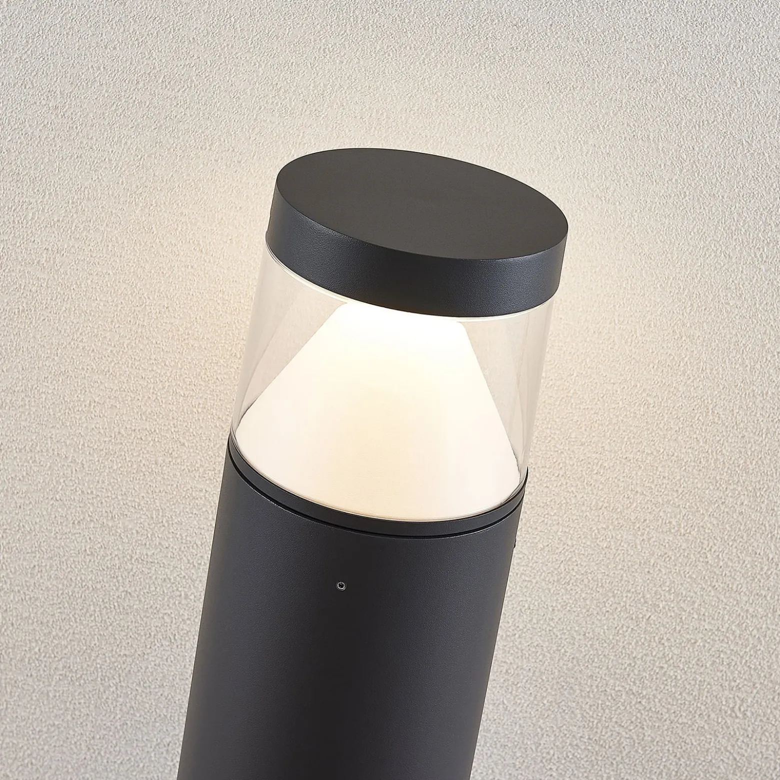 Lucande LED-Pollerlampe Darja, anthrazit, Metall, 100cm,IP54