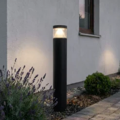 Lucande LED-Pollerlampe Darja, anthrazit, Metall, 100cm,IP54