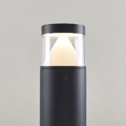 Lucande LED-Pollerlampe Darja, anthrazit, Metall, 100cm,IP54