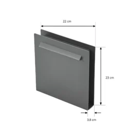 Lucande LED-Sockelleuchte Joril, anthrazit, CCT, 23 cm, IP65
