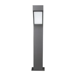 Lucande LED-Sockelleuchte Lennik, 60 cm, anthrazit, Metall