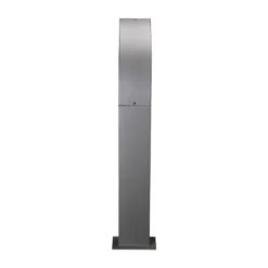 Lucande LED-Sockelleuchte Lennik, 60 cm, anthrazit, Metall