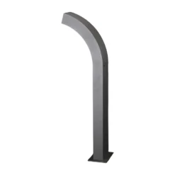 Lucande LED-Sockelleuchte Lennik, 60 cm, anthrazit, Metall