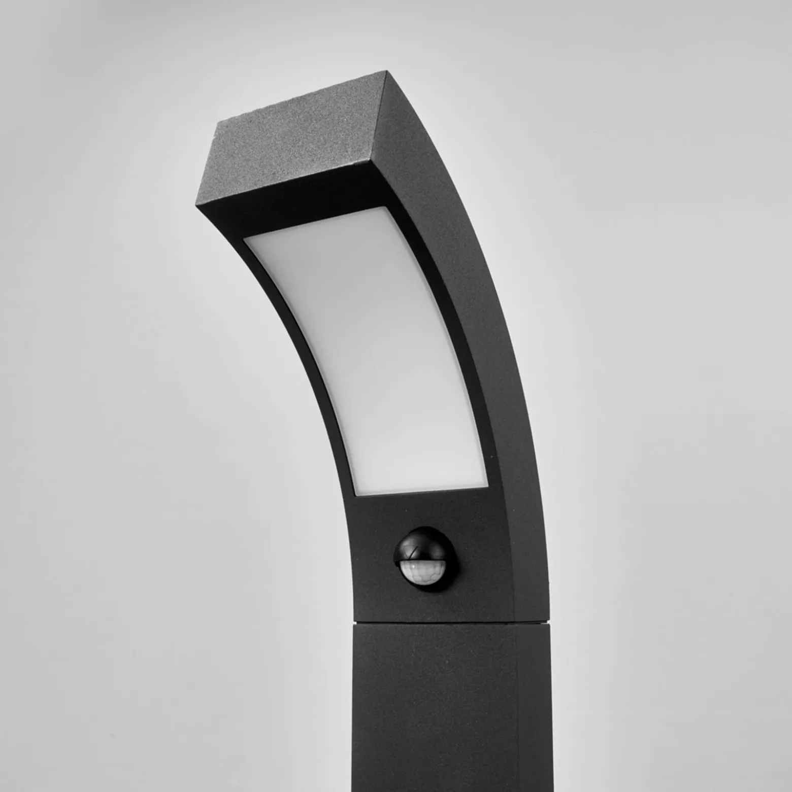 Lucande LED-Sockelleuchte Lennik, Sensor, 60 cm, anthrazit