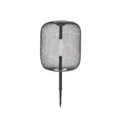 Lucande LED-Solarerdspießleuchte Faylen, schwarz, IP65