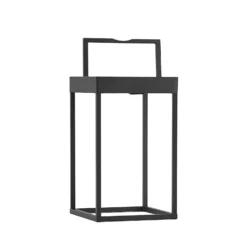 Lucande LED-Solarleuchte Lynzy, 38cm, schwarz, Metall, IP65