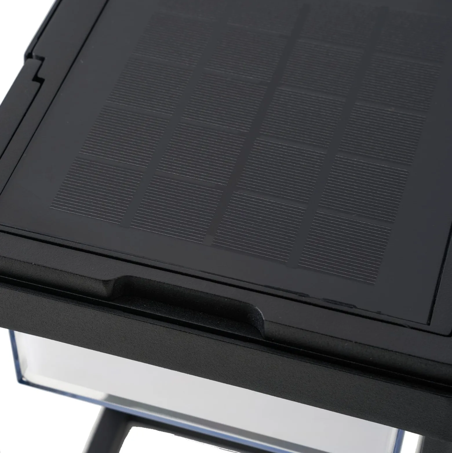 Lucande LED-Solartischlampe Tilena, eckig, schwarz, dimmbar