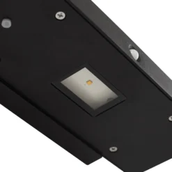 Lucande LED-Solar-Wandleuchte Tavon, eckig, schwarz, Sensor