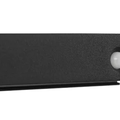 Lucande LED-Solar-Wandleuchte Tavon, eckig, schwarz, Sensor